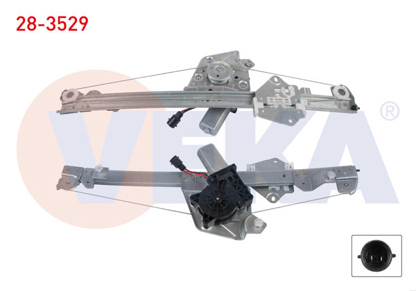 VEKA 28-3529 | Cam Krıkosu Elektrikli Motorlu Sağ On Dacia Sandero 2008-2013 / Duster 2010-2018