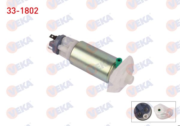 VEKA 33-1802 | Yakıt Pompası Suzgeclı 3.1 Bar Fiat Palio 1.2İ 16V-1.4İ-1.6İ 16V 96-05 / Peugeot 306 1.6İ 93-02 / 406 1.8 1995-2004 / Rover 214İ 1995-2000 / Rover 414 Si 1995-2000 / Rover 25 1.4 16V 1999-2005