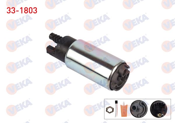 VEKA 33-1803 | Yakıt Pompası Suzgeclı Kablolu 4 Bar Marea 1.6İ 16V 96-07 / Accent II 1.5İ-1.6İ 00-05 / Getz 1.3İ-1.5 CRDI 03-/ 323 1.5İ 16V 94-98 / 626 2.0İ 92-97 / Accord V 2.0İ 16V 93-97 / Civic V 1.5İ-1.6İ 93-96