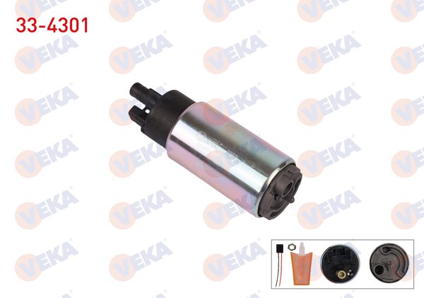 VEKA 33-4301 | Yakıt Pompası Kalın Fıs Suzgeclı Kablolu 4 Bar Toyota Corolla 1.3İ-1.4İ-1.6İ 97-02 / Hyundai Accent 1.3İ-1.5İ 97-02 / Mazda 323 IV 1.6İ 97-02 / Civic V 1.4İ-1.6İ 97-02 / Kia Sephıa 1.5İ 16V 97-02