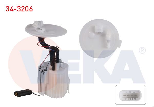 VEKA 34-3206 | Yakıt Depo Şamandırası 3.8 Bar Opel Astra H X14xel-Z14xep-Z16xep-Z16xe-Z16xer-A16xer-Z18xe-Z18xer-A18xer 2004-2010