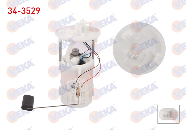 VEKA 34-3529 | Yakıt Depo Şamandırası 3 Bar Dacia Solenza 1.4 2003-/ Renault Clio II 1998-2005