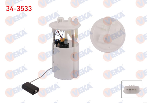 VEKA 34-3533 | Yakıt Depo Şamandırası 3 Bar Renault Fluence-Megane III 1.5-2.0 Dcı 2010 -