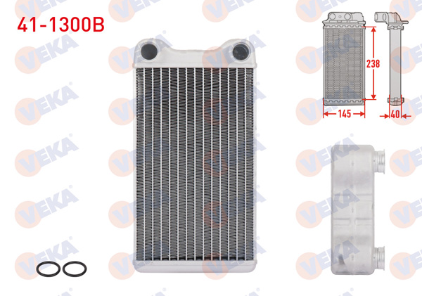 VEKA 41-1300B | Kalorifer Radyatörü Brazing Audi A4 (8Ec,B7) 1.6 2004-2008