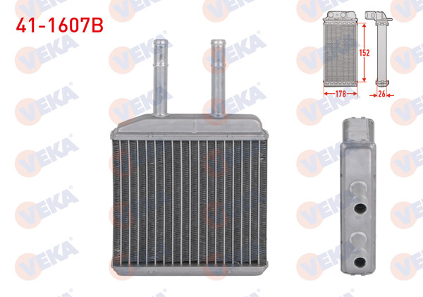 VEKA 41-1607B | Kalorifer Radyatörü Brazing Daewoo Matız 0.8İ 2005-2010