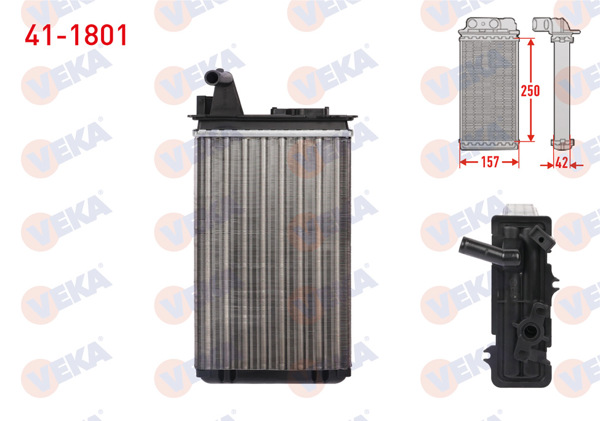 VEKA 41-1801 | Kalorifer Radyatörü Mekanik Fiat Tempra 1.4 1992-1999