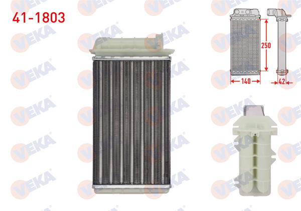 VEKA 41-1803 | Kalorifer Radyatörü Mekanik Fiat Marea (185) 1.6İ 16V 1996-2007
