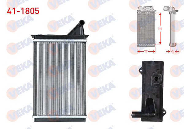 VEKA 41-1805 | Kalorifer Radyatörü Mekanik Fiat Uno 70 1.4İ 1994-2000