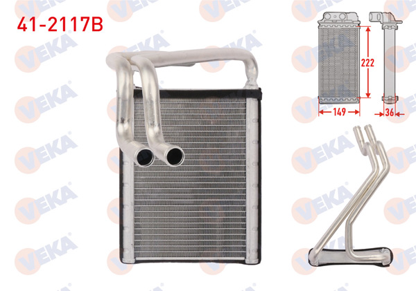 VEKA 41-2117B | Kalorifer Radyatörü Brazing Hyundai Sonata V 2.0 CRDI 2005-2010