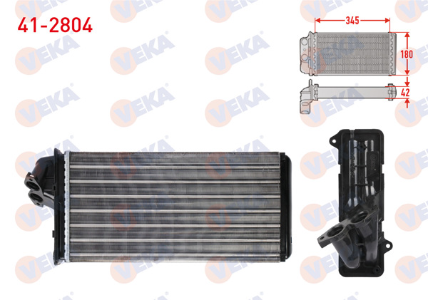 VEKA 41-2804 | Kalorifer Radyatörü Mekanik Mercedes Vito (638) 108 CDI-110 CDI-112 CDI 1997-2003