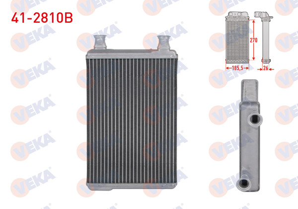 VEKA 41-2810B | Kalorifer Radyatörü Brazing Mercedes S Serisi (W221) S 320-S 320 CDI-S 350-S 500-S 600 2005-2013