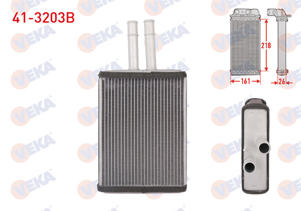 VEKA 41-3203B | Kalorifer Radyatörü Brazing Opel Vectra B 1.6İ Borulu 1995-2003