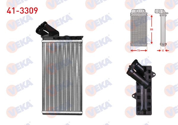 VEKA 41-3309 | Kalorifer Radyatörü Mekanik Fiat Scudo (220P) 1.9 TD 1996-2006