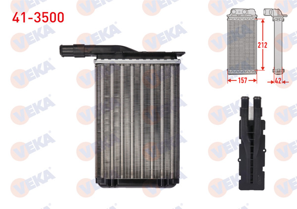 VEKA 41-3500 | Kalorifer Radyatörü Mekanik Renault R9 (L42) 1.4 1985-2000