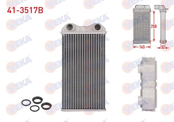 VEKA 41-3517B | Kalorifer Radyatörü Brazing Renault Traffic II (Fl) 1.9 Dcı 2001-2014