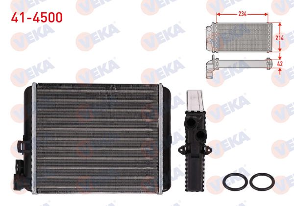 VEKA 41-4500 | Kalorifer Radyatörü Mekanik Volvo S60 I 2.0 T-2.4 D 2000-2010 / S80 I 2.0-2.4 D5 1998-2006 / V70 II 2.4 D 2001-2007 / Xc90 I 2.5 T Awd 2002-2014