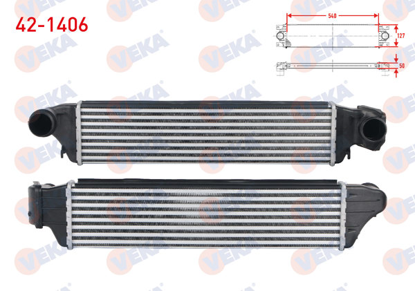 VEKA 42-1406 | Turbo Radyatörü (Intercooler) BMW 3 Serisi (E46) 320 D-330 D-330 Xd 1998-2001