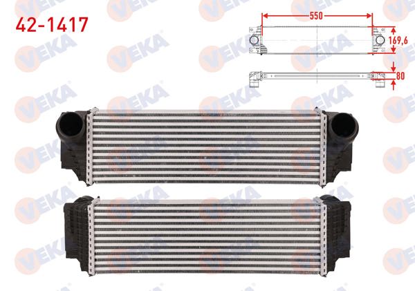 VEKA 42-1417 | Turbo Radyatörü (Intercooler) BMW 5 (F10) 535 D 299 Hp 2010-2011