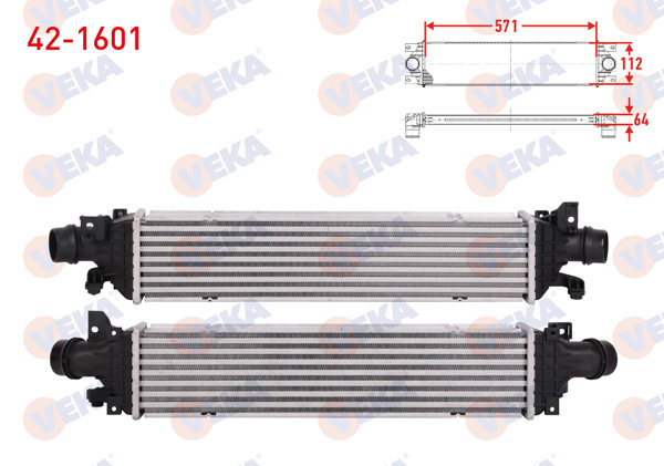 VEKA 42-1601 | Turbo Radyatörü (Intercooler) Chevrolet Aveo (T300) 1.3 D 2011-2014