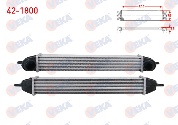VEKA 42-1800 | Turbo Radyatörü (Intercooler) Fiat Doblo (119,223) 1.3 Mjt 2001-2010