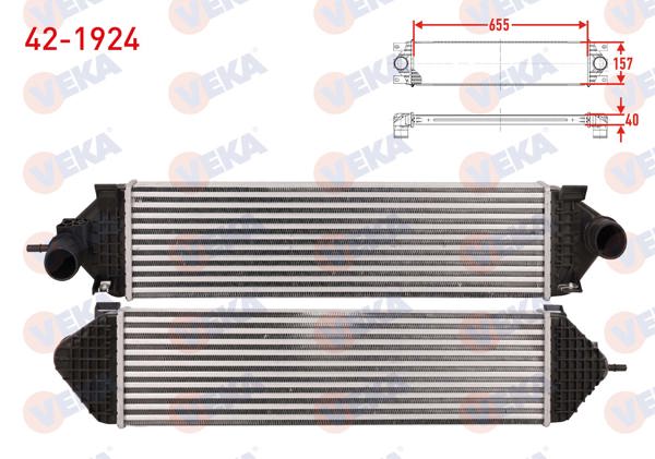 VEKA 42-1924 | Turbo Radyatörü (Intercooler) Ford C-Max II 1.6 Ecoboost 150 Hp 2010 -
