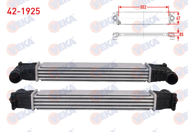 VEKA 42-1925 | Turbo Radyatörü (Intercooler) Ford Galaxy I 1.9 TDI 90 Hp 1995-2006