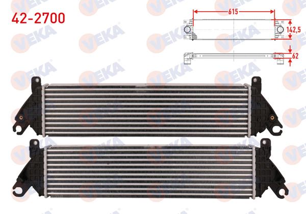 VEKA 42-2700 | Turbo Radyatörü (Intercooler) Mazda 3 2.2 D 150 Hp 2013 -