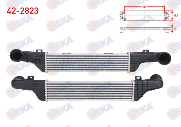 VEKA 42-2823 | Turbo Radyatörü (Intercooler) Mercedes E Serisi (W210) E 320 CDI 1995-2002