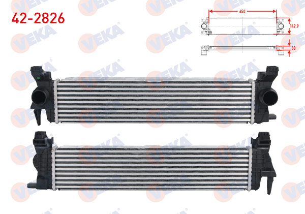VEKA 42-2826 | Turbo Radyatörü (Intercooler) Mercedes Vito (W447) 109 CDI-111 CDI 2014 -
