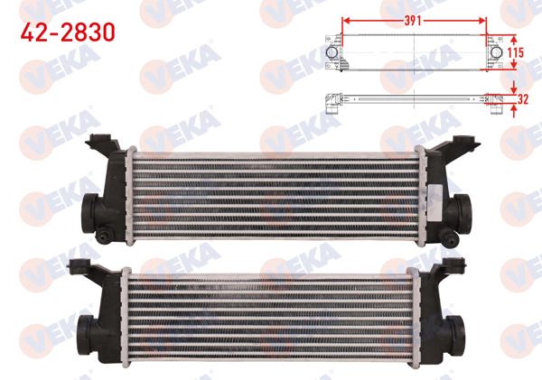 VEKA 42-2830 | Turbo Radyatörü (Intercooler) Mercedes A-Serisi (W168) A 160 CDI 75 Hp 2001-2004