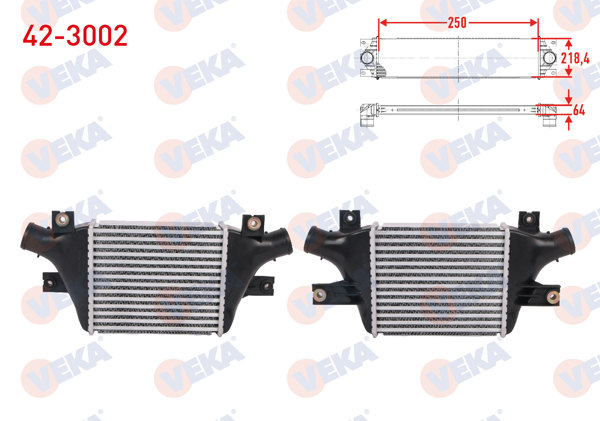 VEKA 42-3002 | Turbo Radyatörü (Intercooler) Citroen C4 Aircross 1.6 HDI 115 114 Hp 2012 -
