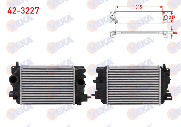 VEKA 42-3227 | Turbo Radyatörü (Intercooler) Opel Meriva B Mpv 1.4 120 Hp 2010-2017
