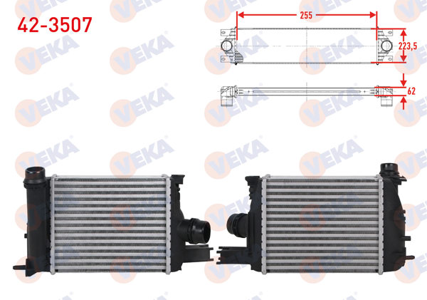 VEKA 42-3507 | Turbo Radyatörü (Intercooler) Renault Symbol III (Jz0 / 1) 1.5 DCI 2012 -