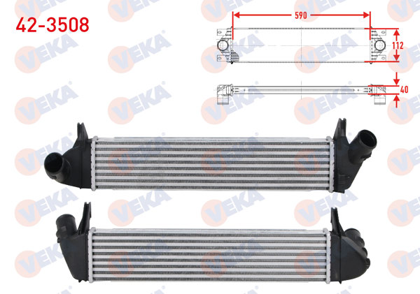 VEKA 42-3508 | Turbo Radyatörü (Intercooler) Dacia Logan (Ls) 1.5 DCI 2004-2012