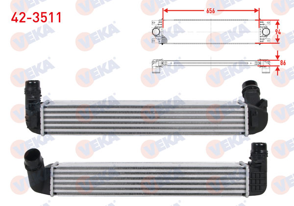 VEKA 42-3511 | Turbo Radyatörü (Intercooler) Renault Fluence (L30) 1.5 DCI 2009 -