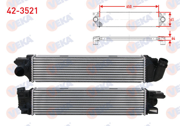 VEKA 42-3521 | Turbo Radyatörü (Intercooler) Renault Traffic III 1.6 DCI 2014 -