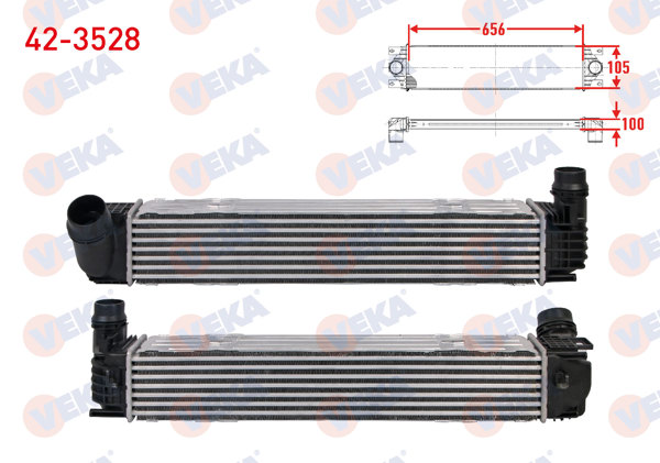 VEKA 42-3528 | Turbo Radyatörü (Intercooler) Renault Grand Scenic III 2.0 DCI 160 Hp 2009 -
