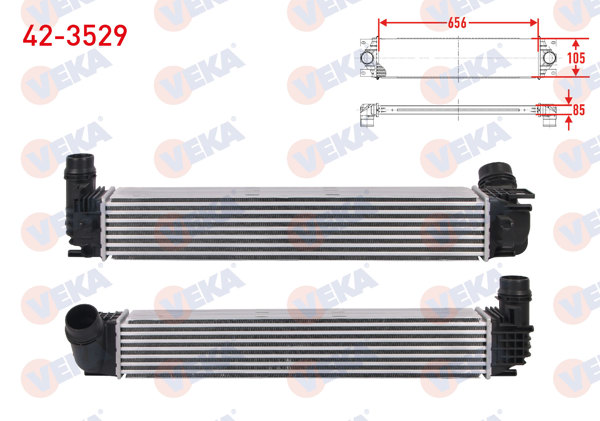 VEKA 42-3529 | Turbo Radyatörü (Intercooler) Renault Fluence 1.6 DCI 130 Hp 2014 -