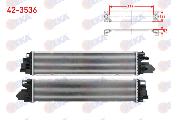 VEKA 42-3536 | Turbo Radyatörü (Intercooler) Renault Traffic III 2.0 Euro 6 M9r