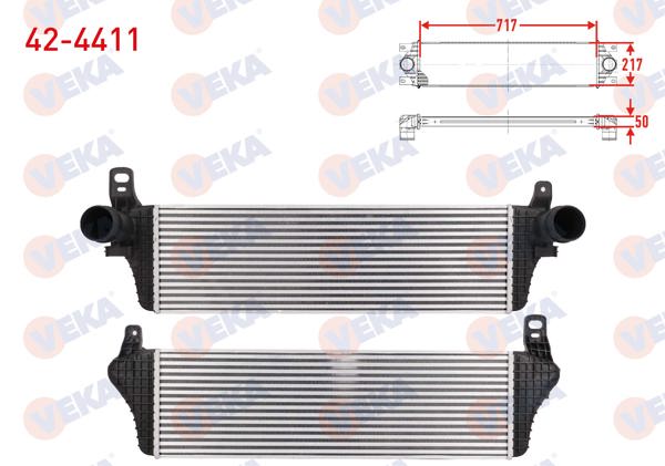 VEKA 42-4411 | Turbo Radyatörü (Intercooler) Volkswagen Transporter VI 2.0 TDI Bıtdı 180 Hp 2015 -