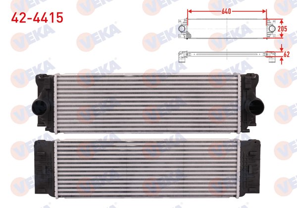 VEKA 42-4415 | Turbo Radyatörü (Intercooler) Volkswagen Crafter 30-35 (2E) 2.0 TDI 2011-2016 / Sprinter 906,907,910, 2006-2020