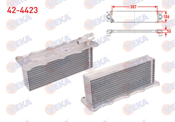 VEKA 42-4423 | Turbo Radyatörü (Intercooler) Volkswagen Golf VII (5G1) 1.2 TSI 2012 -