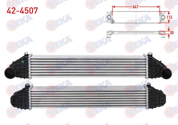 VEKA 42-4507 | Turbo Radyatörü (Intercooler) Volvo C30 D3 150 Hp 2010-2012