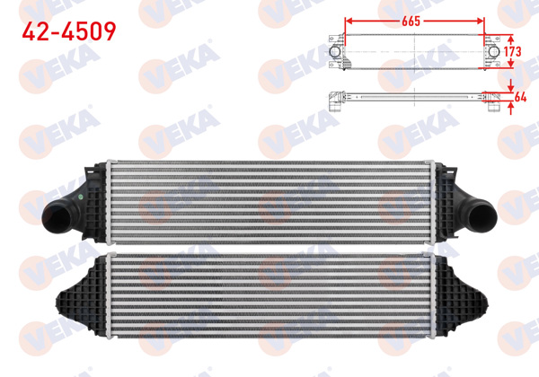 VEKA 42-4509 | Turbo Radyatörü (Intercooler) Volvo V40 T2, T3, T4, T5 2012 -