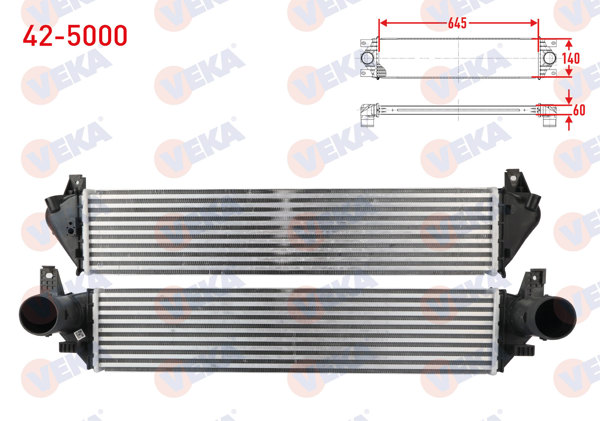 VEKA 42-5000 | Turbo Radyatörü (Intercooler) Cherry Tıggo 7-8 Pro 1.6 Tgdı
