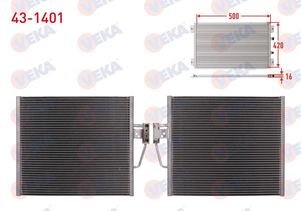 VEKA 43-1401 | Klima Radyatörü BMW 5 Serisi (E39) 520 İ 1995-2003