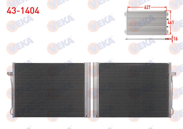 VEKA 43-1404 | Klima Radyatörü BMW X5 (E70) 3.0 D 2007-2012