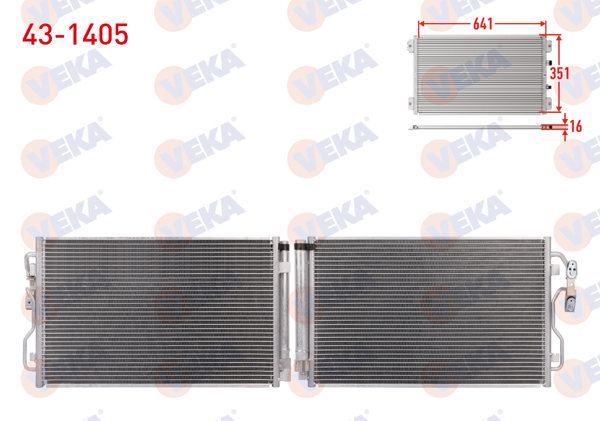 VEKA 43-1405 | Klima Radyatörü BMW 1 Serisi (F20,F21) 116 D 2010 -