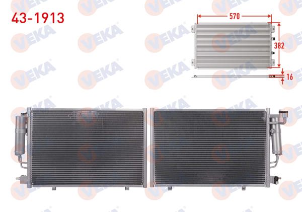 VEKA 43-1913 | Klima Radyatörü Ford Fiesta VI 1.4 TDCI A-T / M-T 2008-2012
