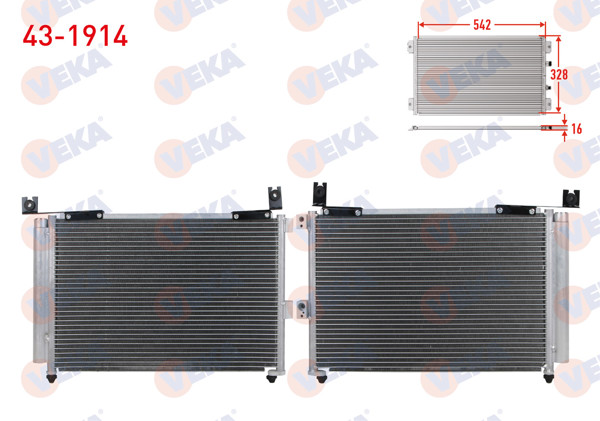 VEKA 43-1914 | Klima Radyatörü Ford Ranger 2.5 TD 2006-2011